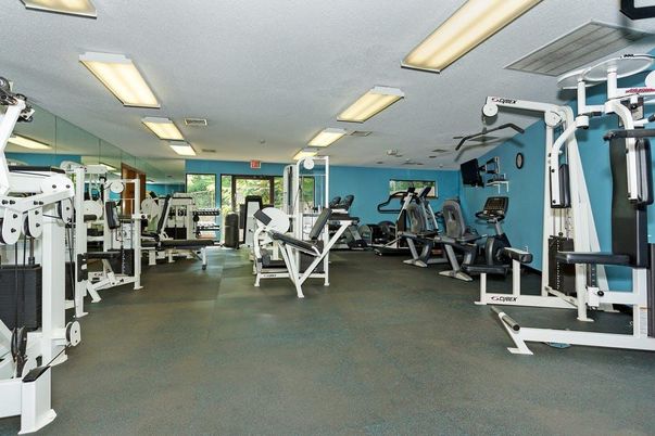 Fitness Equipment, Gym, Interior, Recessed Lighting