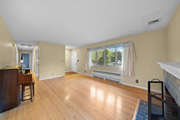 Fireplace, Interior, Wood Texture Flooring