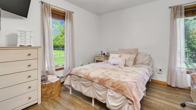 Bedroom, Interior, Wood Texture Flooring