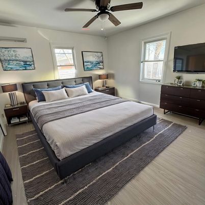 Bedroom, Interior, Wood Texture Flooring