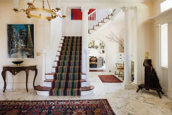 Chandelier, Fireplace, Interior, Marble