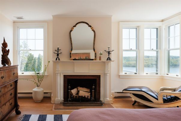 Fireplace, Interior, Water, Wood Texture Flooring