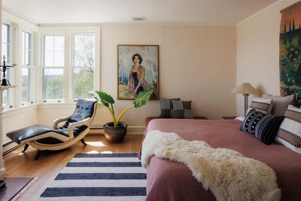 Bedroom, Interior, Wood Texture Flooring