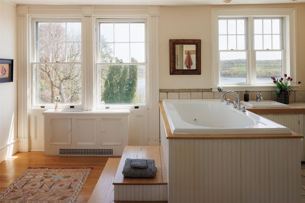 Bathroom, Interior, Wood Texture Flooring