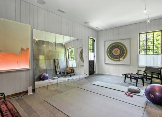 Fitness Equipment, Interior, Wood Texture Flooring