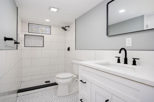 Bathroom, Interior, Recessed Lighting