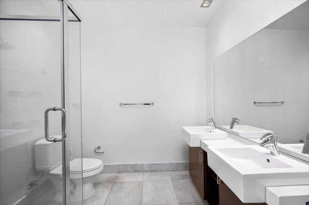 Bathroom, Dual Sink Vanities, Glass Shower, Interior