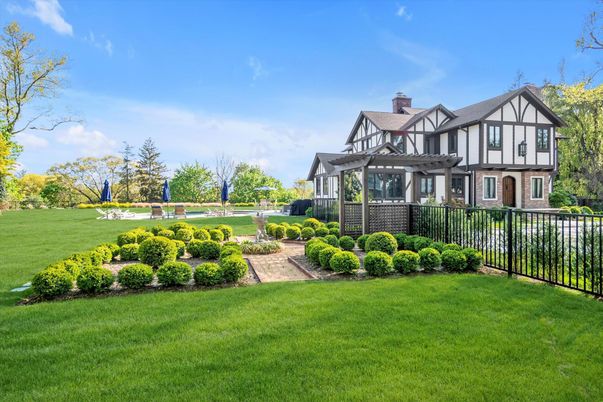 Backyard, Exterior, Facade, Tudor Revival