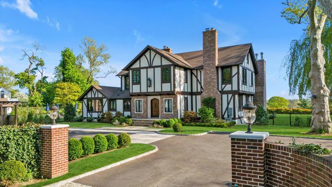 Exterior, Facade, Brick Facade, Tudor Revival