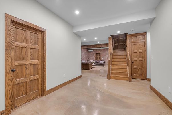 Interior, Recessed Lighting, Stone Walls