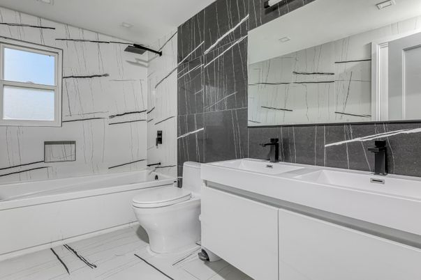 Bathroom, Dual Sink Vanities, Interior, Marble, Marble Walls