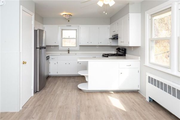 Interior, Kitchen, Wood Texture Flooring