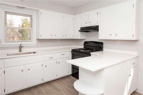 Interior, Kitchen, Wood Texture Flooring