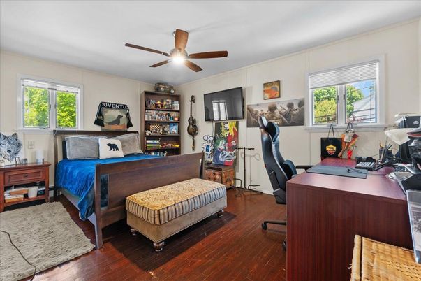 Bedroom, Home Office, Interior, Wood Texture Flooring