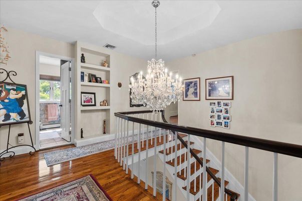 Chandelier, Interior, Wood Texture Flooring