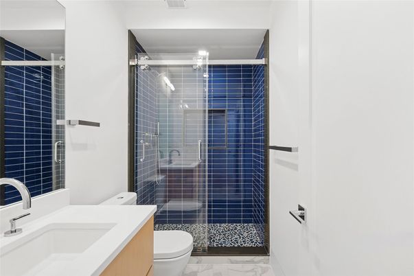 Bathroom, Glass Shower, Interior, Marble