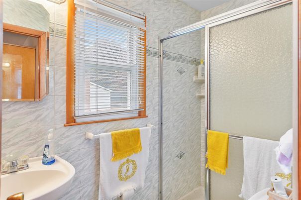 Bathroom, Glass Shower, Interior, Marble Walls