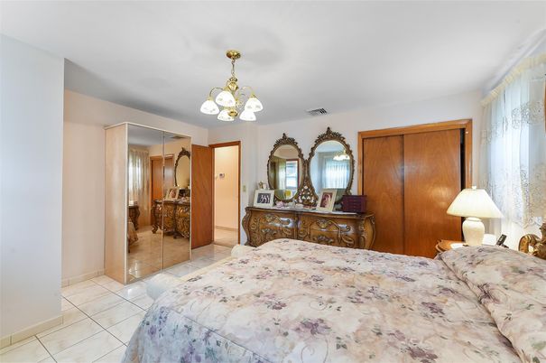 Bedroom, Chandelier, Interior