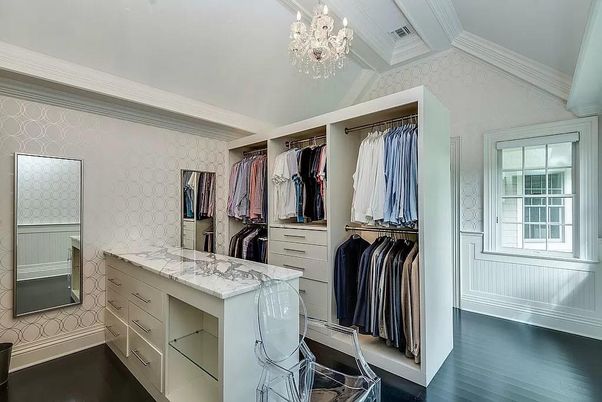 Chandelier, Interior, Walk-in Closets, Wood Texture Flooring
