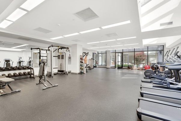 Fitness Equipment, Gym, Interior, Recessed Lighting