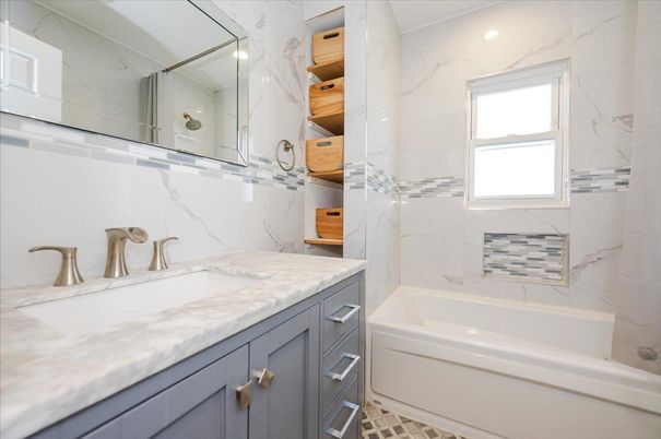 Bathroom, Interior, Marble Walls