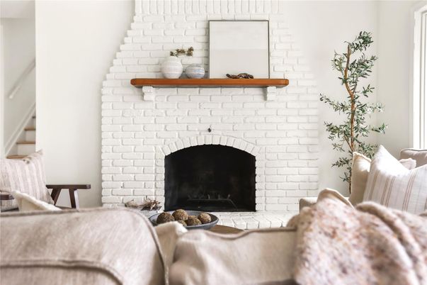 Fireplace, Interior, Stone Walls