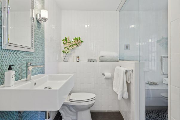 Bathroom, Glass Shower, Interior