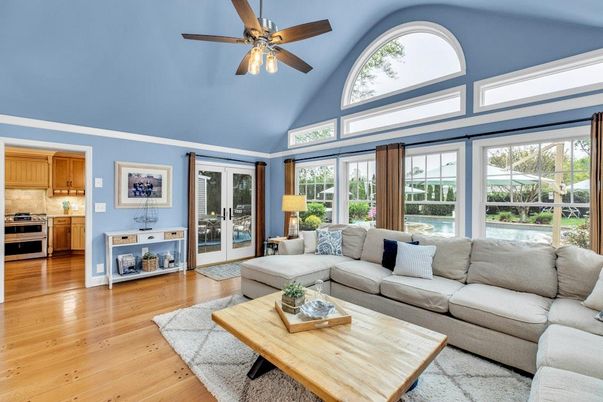 Interior, Kitchen, Living room, Stainless Steel Appliances, Wood Texture Flooring
