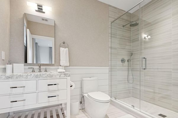 Bathroom, Glass Shower, Interior