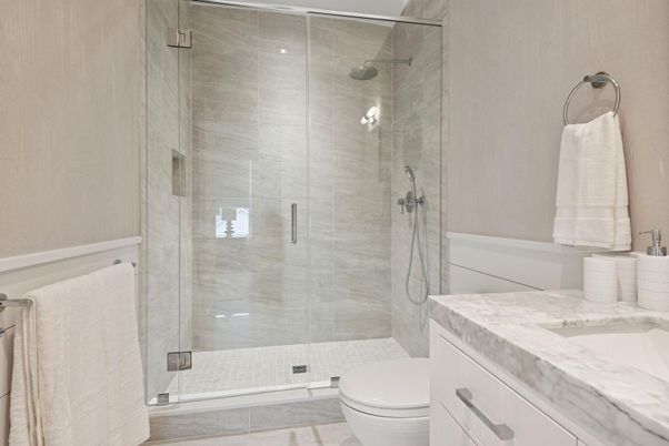 Bathroom, Glass Shower, Interior