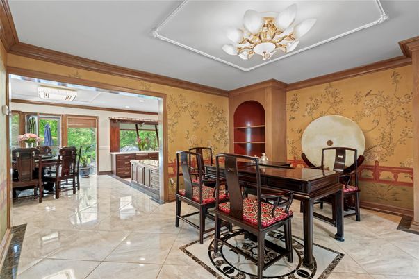 Chandelier, Dining room, Interior