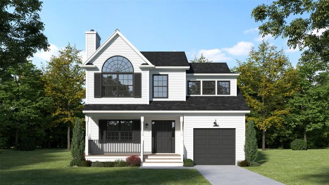 Attached, Exterior, Facade, Farmhouse