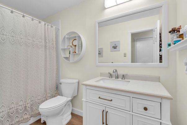 Bathroom, Interior, Wood Texture Flooring
