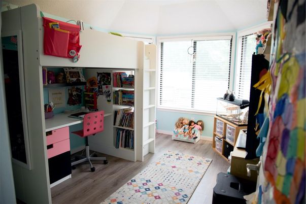 Home Office, Interior, Wood Texture Flooring
