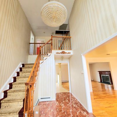 Chandelier, Interior, Wood Texture Flooring