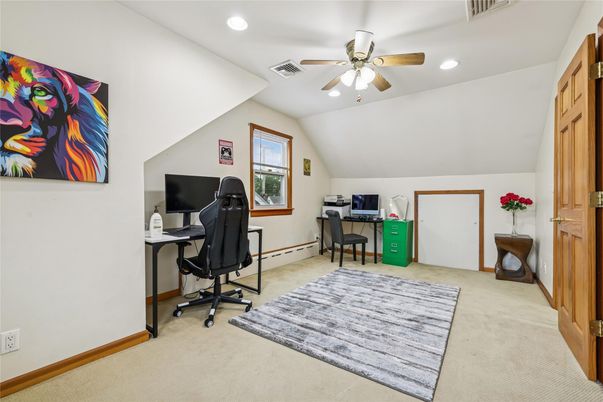 Home Office, Interior, Recessed Lighting