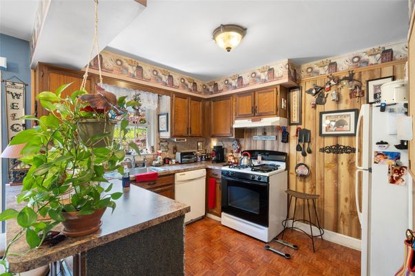 Interior, Kitchen, Wood Texture Flooring