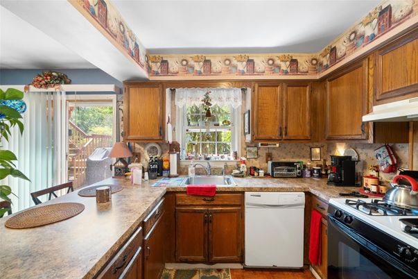 Interior, Kitchen, Wood Texture Flooring