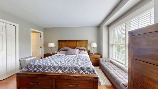 Bedroom, Interior, Wood Texture Flooring