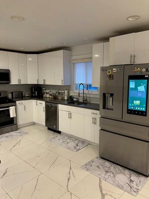 Interior, Kitchen, Marble, Recessed Lighting