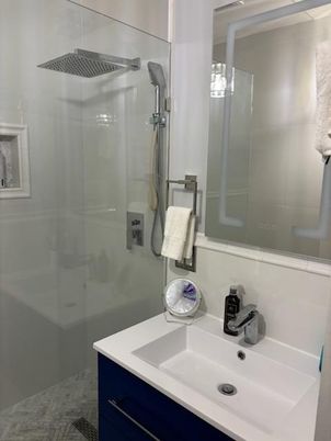 Bathroom, Glass Shower, Interior
