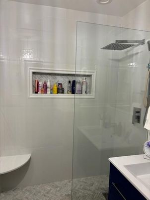 Bathroom, Glass Shower, Interior