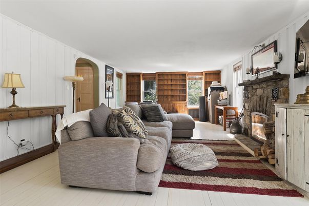 Fireplace, Interior, Living room, Wooden Walls