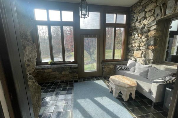 Interior, Pendant Lights, Stone Walls