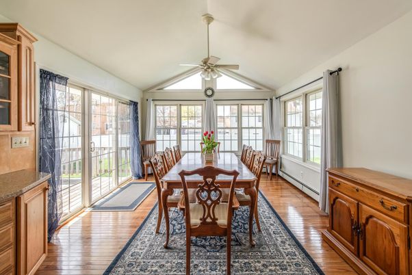 Dining room, Interior, Wood Texture Flooring