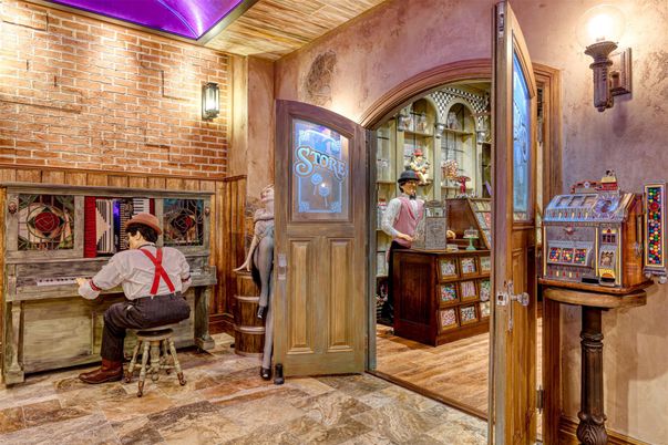 Interior, Stone Walls, Wood Texture Flooring