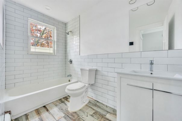 Bathroom, Interior, Wood Texture Flooring
