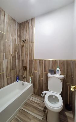 Bathroom, Interior, Wood Texture Flooring, Wooden Walls
