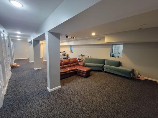 Interior, Living room, Recessed Lighting