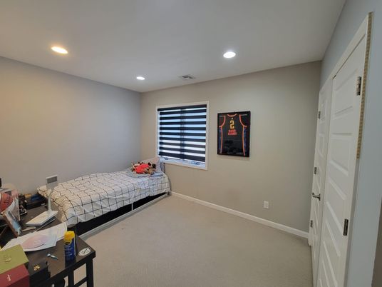 Bedroom, Interior, Recessed Lighting